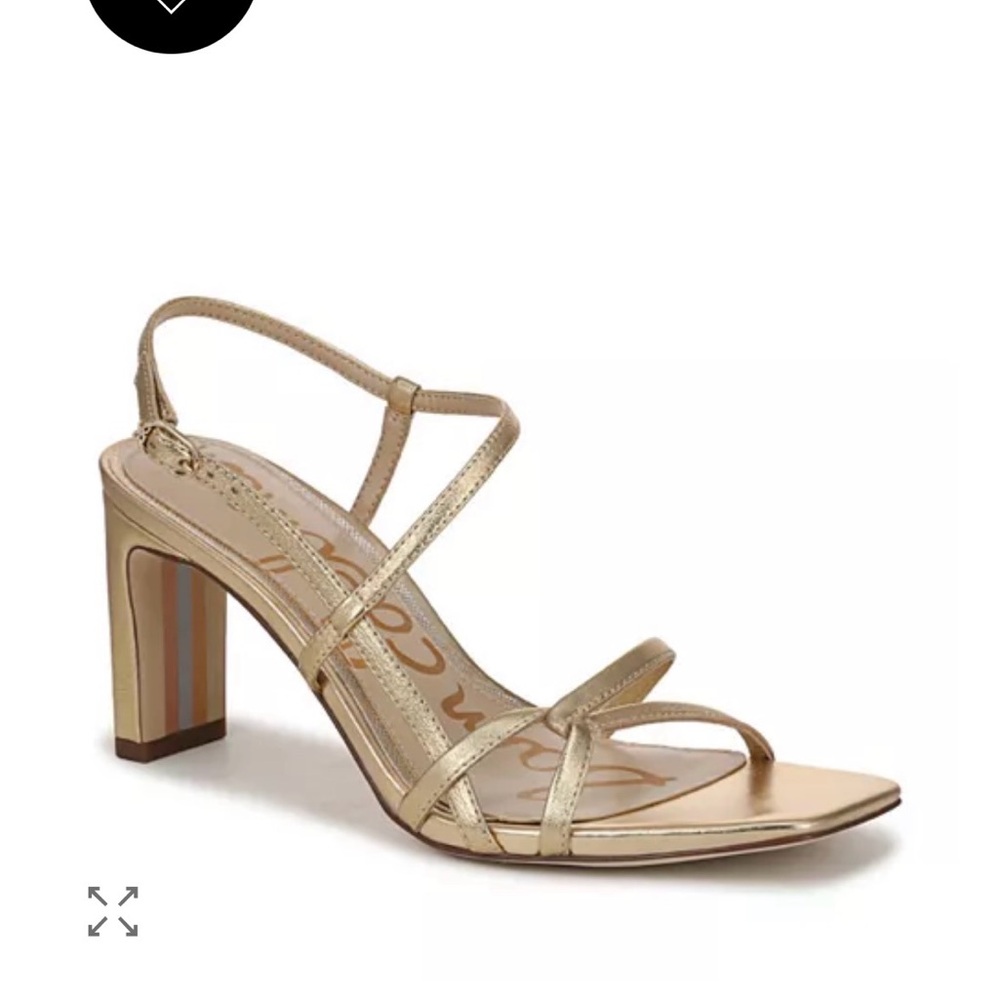 Sam Edelman Metallic Gold Strappy Heels